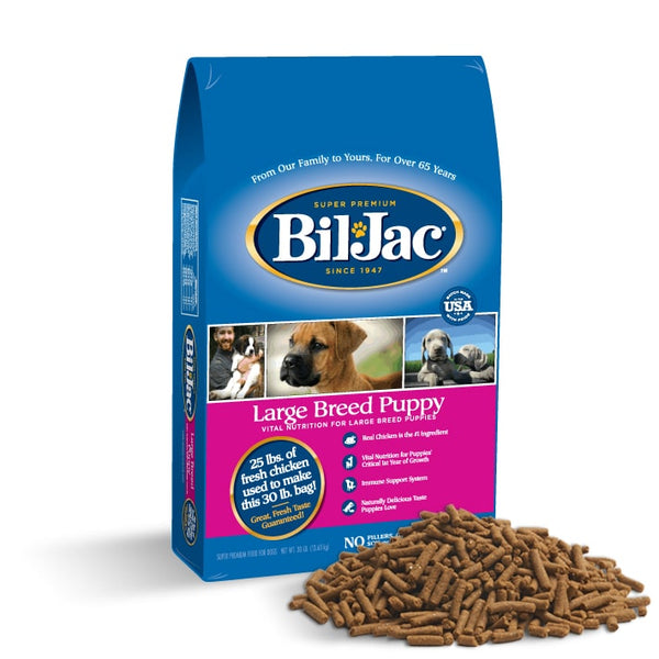 Bil Jac Large Breed Puppy Chicken Recipe Dry Dog Food chowabunga