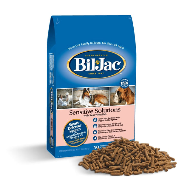 Bil Jac Sensitive Solutions Whitefish Recipe Dry Dog Food chowabunga